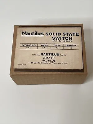 Nautilus Solid State Relay Switch Catalog No. N57 New In Box NOS 4C331 Vintage • $17.95