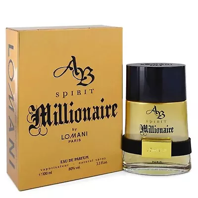 Lomani Spirit Millionaire Eau De Parfum 3.3 Oz Spray For Men Authentic Fragrance • $25.95