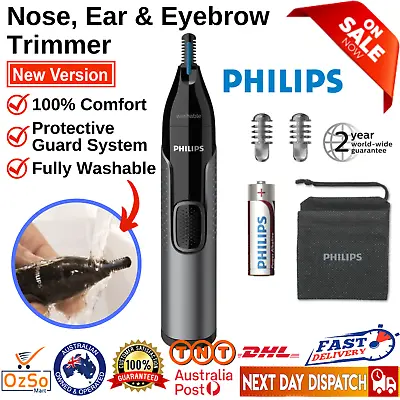 $38.59 • Buy Mini Nose Hair Trimmer Ear Eyebrow Hair LITHIUM Remover Nasal Clippers Norelco