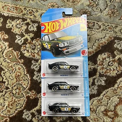 Hot Wheels Mazda RX-3 - Black/Green. Lot Of 3. • $7.95