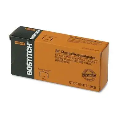 Bostitch� B8 PowerCrown Premium Staples 1/4  Leg Length 5000/Box • $9.82