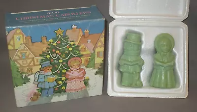Vintage Avon Christmas Carollers Two Special Occasion Fragranced Soap Green NOS • $5.99