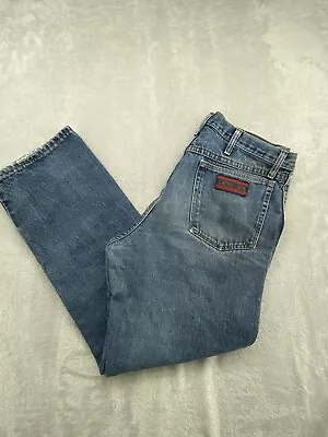 Wrangler Twenty 20X Men’s Size W34 X L29 Denim Blue Jeans Medium Wash Relaxed • $19.99