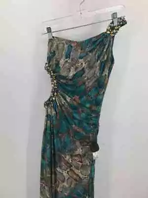 Pre-Owned Dave & Johnny Blue Size 3 Embellished Maxi Sleeveless Dress • $22.39