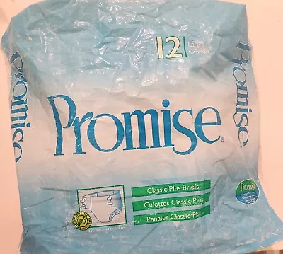 Vintage Promise Adult Diapers LARGE Plastic Backed  • $15