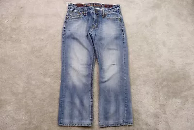 Rock Revival Jeans Mens 38x30 Mick Boot Cut Blue Denim • $40