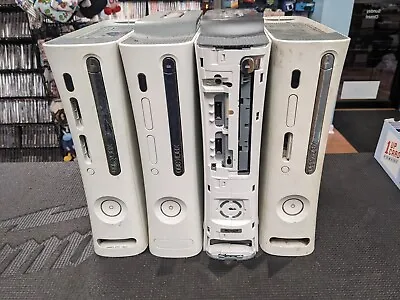 Lot Of 4 Broken Microsoft Xbox 360 White Consoles Only Parts/Repair • $30