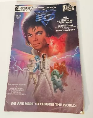 Michael Jackson As Captain EO Vintage 1987 3D Comic Book Eclipse - No 3D Glasses • $32.95