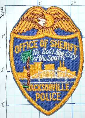 Florida Jacksonville Police Dept Office Of Sheriff 3.25  Small Vintage Patch • $8