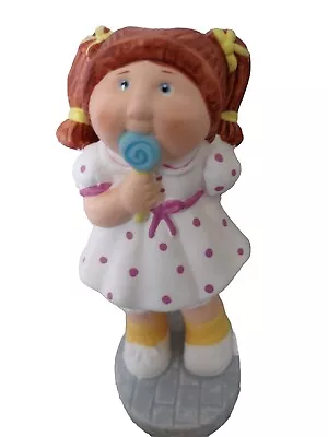 Cabbage Patch Kids Ceramic Figurine “Redhead Girl With Lollipop” In Original Box • $5.99