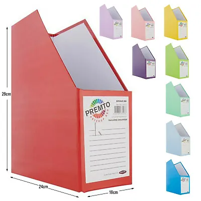 £6.99 • Buy Magazine Organiser Office School Desk Newspaper Document File Storage Box Stand