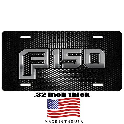 Ford F150 Black Bump Auto Vehicle Art Aluminum License Plate Car Truck SUV Tag • $16.95