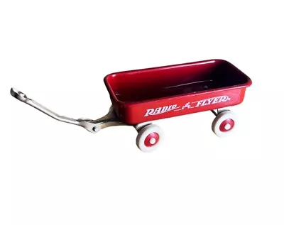 Vintage Radio Flyer Mini Metal Red Wagon -- Toy For Doll • £7.72