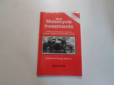 1997 Best Motorcycle Investments Collectors Edition Guide Manual Antique Classic • $85.51