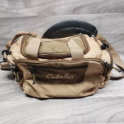 Cabela's Catch All Gear Bag Weather Resistant Tan Polyester Fishing Tackle • $14.99