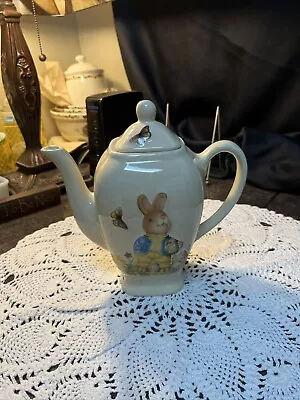 Nostalgic Easter Rabbit Teapot With Lid • $14.99