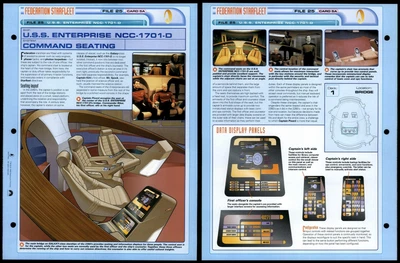 £1.49 • Buy Command Seating - USS Enterprise NCC-1701-D - Star Trek Fact File Page