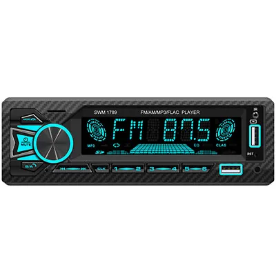 Bluetooth MP3 Player 1 DIN Car Stereo Radio In-Dash Audio Receiver FM/AM Radio • $34.10