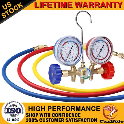 Manifold Gauge Set AC A/C Charging Hose Air Conditioner HVAC • $31.93