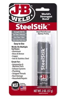 $18.99 • Buy Jb Weld Steelstik Epoxy Putty - 2 Oz
