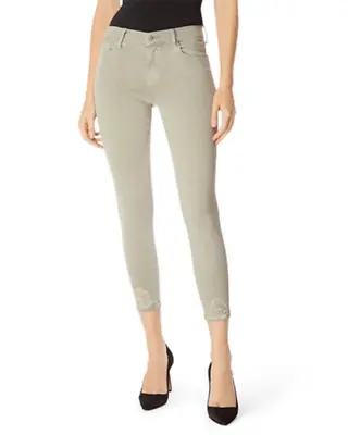 New J Brand $228 835 Mid Rise Skinny Crop Jeans In Faded Gibson Destruct Sz 29 • $49.99