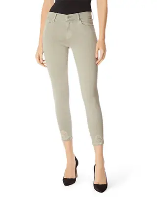 New J Brand $228 835 Mid Rise Skinny Crop Jeans In Faded Gibson Destruct Sz 30 • $49.99