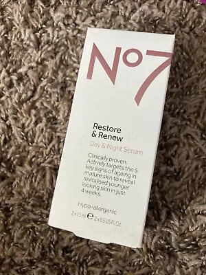 No7 Restore & Renew Face Neck &Decollete Multi-Action Serum 30ml New In Box! • $20