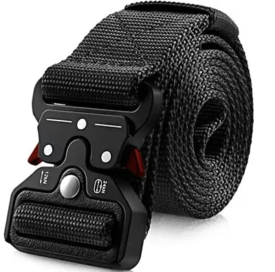 Tactical Belts For Men Military Style Work Hiking Gun Belt With Quick Release. • $12.99