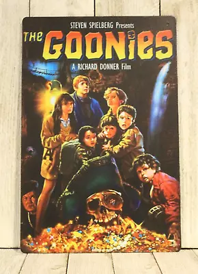 The Goonies Movie Poster Tin Metal Sign Vintage Ad Rustic Look XZ • $10.97