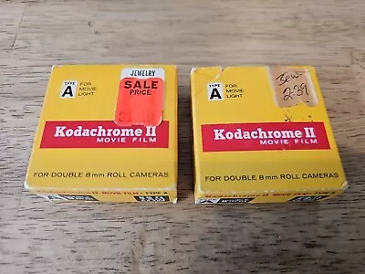 Lot 2 Vintage Kodachrome II Color Movie Film Super 8 Cartridge 50' KA464 Type A • £24.09