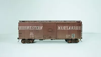 Atlas O Scale 2-Rail Western Maryland Single Door Weathered Box Car #25147 B11 • $21.52