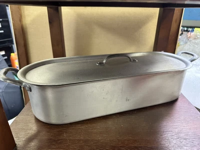 $36.99 • Buy Marco Depositata  Alum Italian Fish Poacher With Inner Tray And Lid 21.5 L X 5  