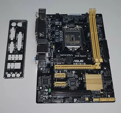 Asus H81M-C MicroATX Motherboard Intel LGA1150 I/O Shield • $35