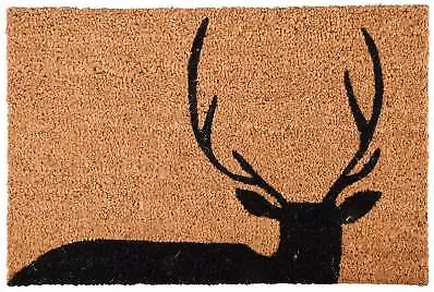 Fallen Fruits Stag Silhouette Coir Doormat • £13.15