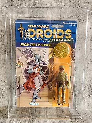 1985 Vintage Kenner Star Wars DROIDS Animated Boba Fett MOC Figure RARE! • $4566.15