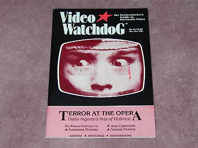 VIDEO WATCHDOG # 8 Terror At The Opera John Carpenter Free Shipping USA • $15