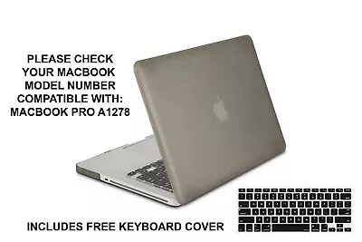 NEW Rubberized Hard Case For MacBook Pro 13  (With DVD) A1278 + Keyboard Cover • $13