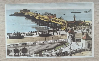 £2 • Buy Palace Pier Brighton Vintage 1945 Postcard Sussex - Sent To Wales