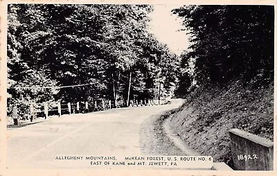 Allegheny Mountain McKean Forest Hwy 6 Kane Mt Jewett PA Vtg Postcard B45 • $5.50