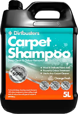 Carpet Shampoo Cleaning Solution Cleaner 5L Pet Odour Deodoriser Upholstery Vax • £17.99