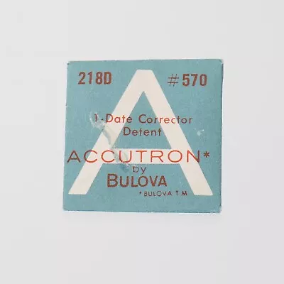 NOS Bulova Accutron 218 Date Corrector Detent Watch Part #570 Watchmaker (C5D4) • $17.99