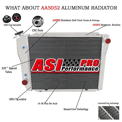 3 Rows Aluminum Radiator For Falcon XD XE XF V8 6Cyl Auto/Manual AU Post • $199