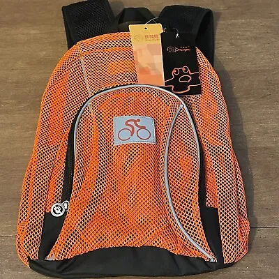 Douguyan Bright Orange Mesh Backpack Cycling Reflective Straps New With Tags • $19.99