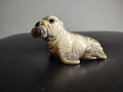 Cute Vintage Porcelain Goebel Walrus Figurine  W. Germany  • $13