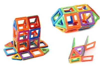 60Pcs Magnetic Tiles Magnetic Blocks For Kids Boys And Girls Preschool Toys • $22.95