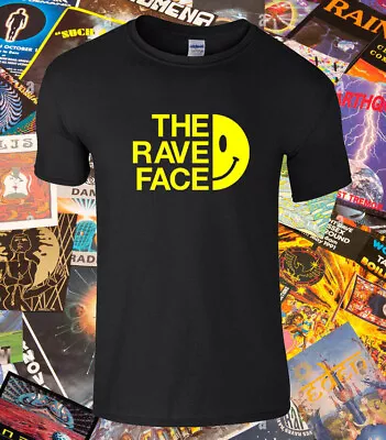 The Rave Face Raindance Fantazia Dreamscape Acid House Old Skool Rave T-shirt • £11.99