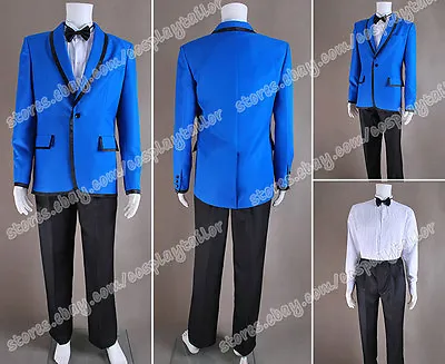 PSY Gangnam Style Cosplay Blue Blazer Suit High Quality Costume Daily Wear Cozy • $99.63