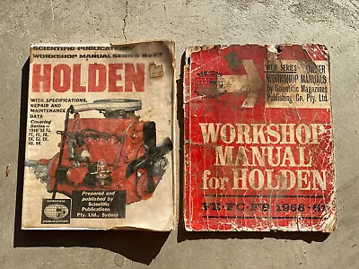 Holden FJ - HR Workshop Manual Scientific Publications X 2 • $25