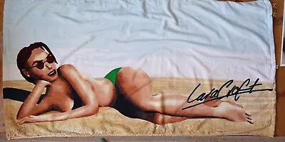 Lara Croft Tomb Raider Original Beach Towel Rare • £60