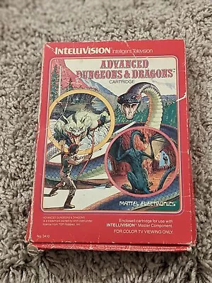 Advanced Dungeons And Dragons Intellivision - Cartridge & Used Box • £10